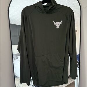 Under Armour Olive Hoodie with White Emblem